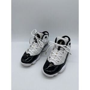 Nike Air Jordan 6 Rings Defining Moments White Black Gold CW6993-100 Size 7.5